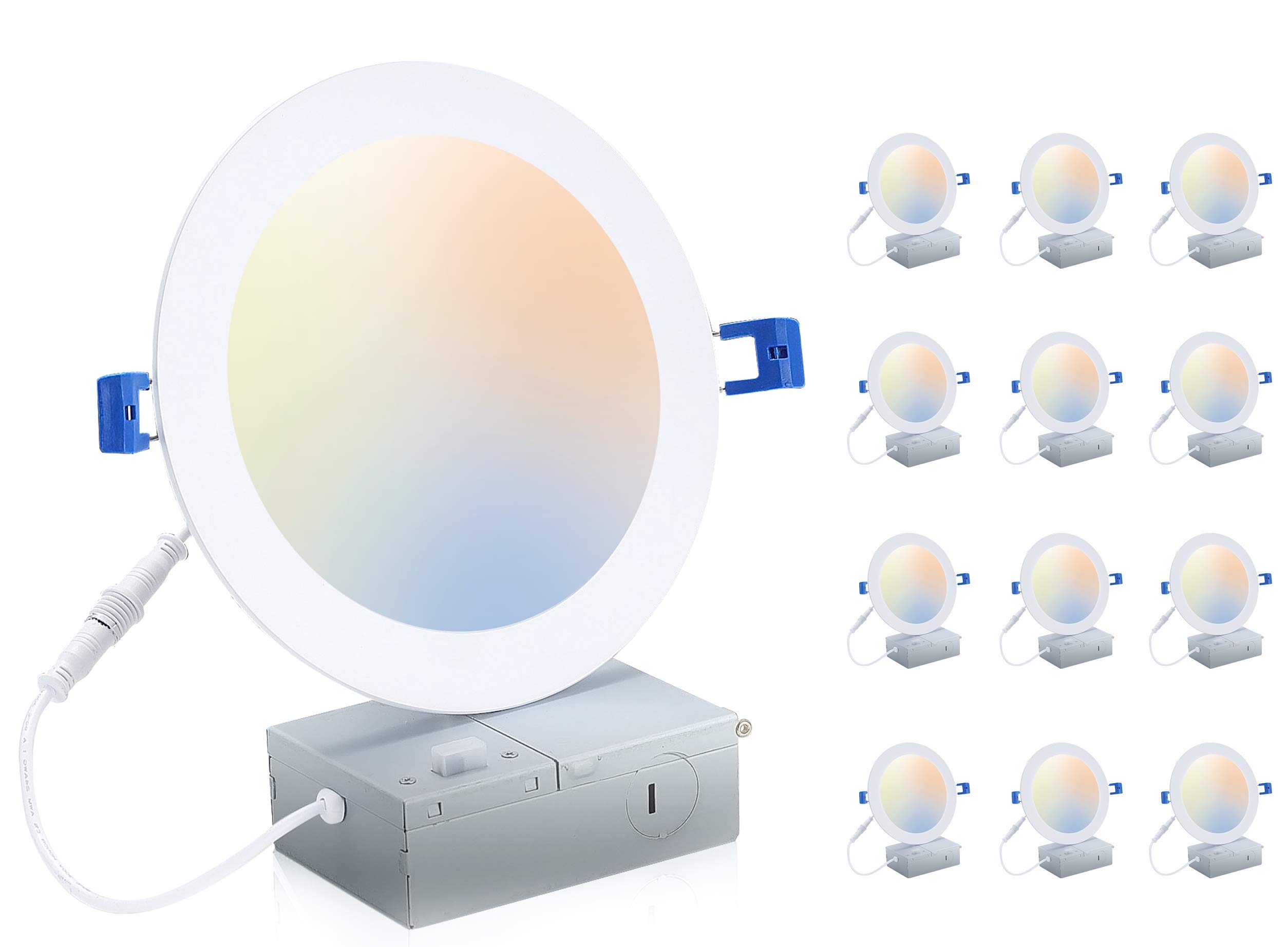 「Light Mellow Summer」 CLOUDY BAY [4 Pack] 6 inch 5 Color Swivel LED Gimbal
